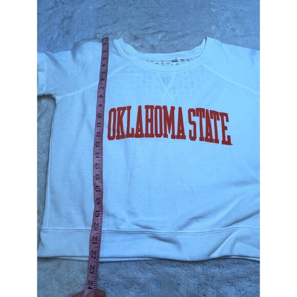 Oklahoma State Short Sleeve Raglan Crop Tee Pressbox women size small - Picture 7 of 7